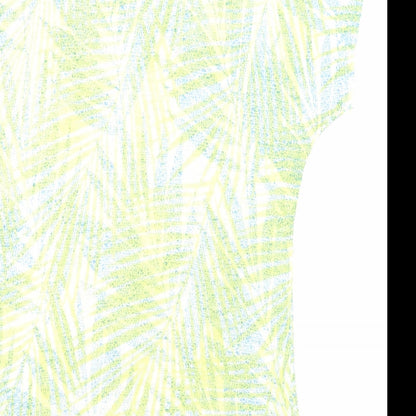 Womens UK Size 10 Per Una Yellow Basic T-Shirt