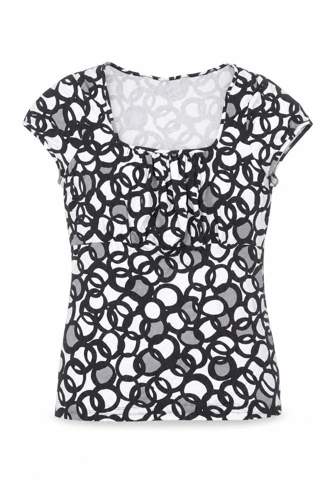 Womens UK Size M Preworn Black Basic T-Shirt
