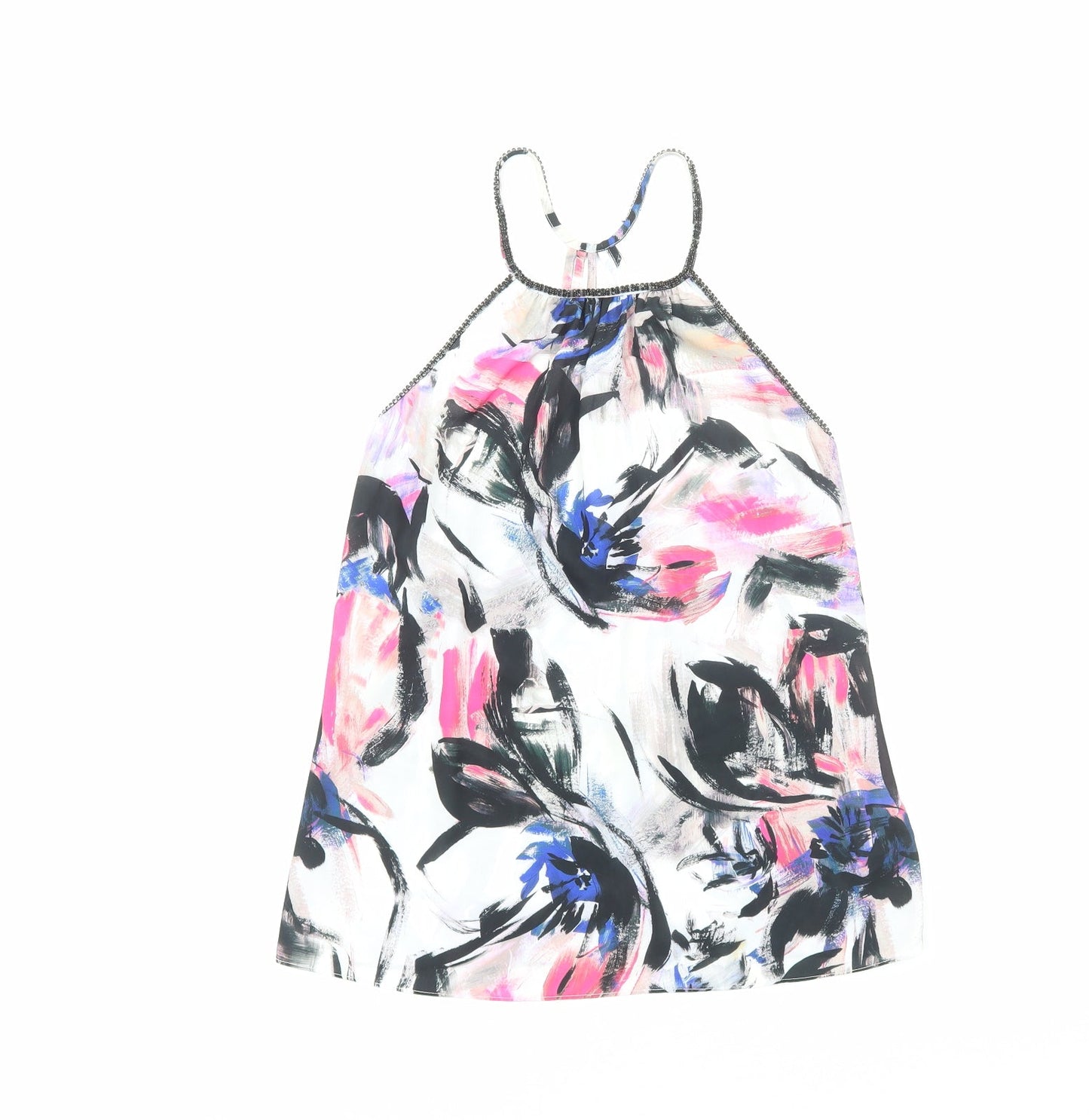 Womens UK Size 6 Warehouse Multicoloured Basic Tank