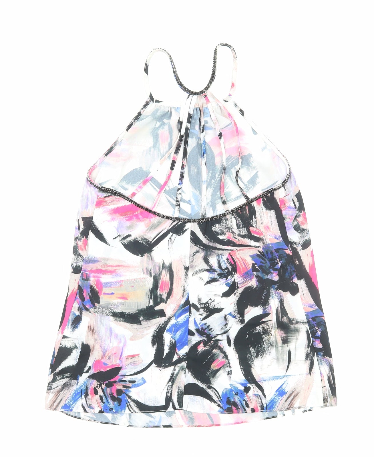 Womens UK Size 6 Warehouse Multicoloured Basic Tank