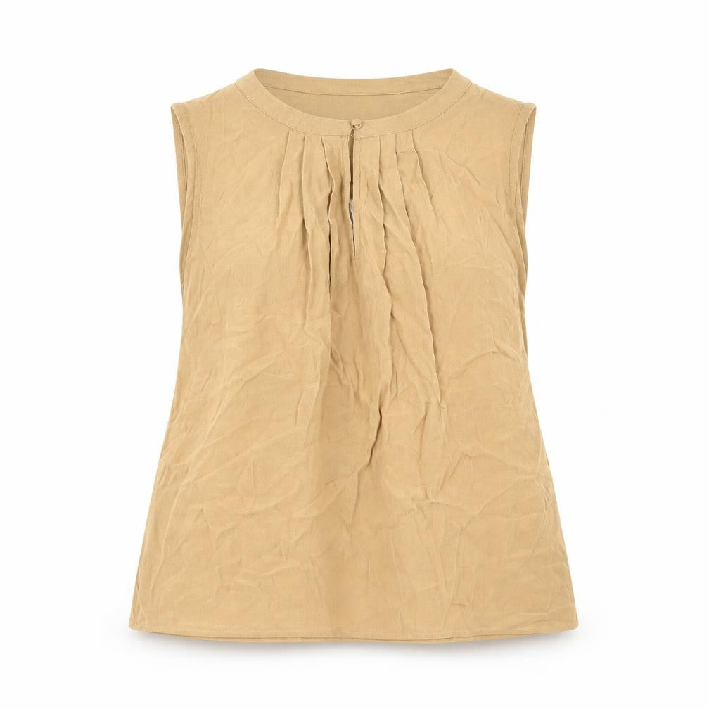 Womens UK Size M VERO MODA Brown Basic Tank