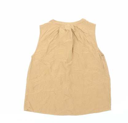 Womens UK Size M VERO MODA Brown Basic Tank