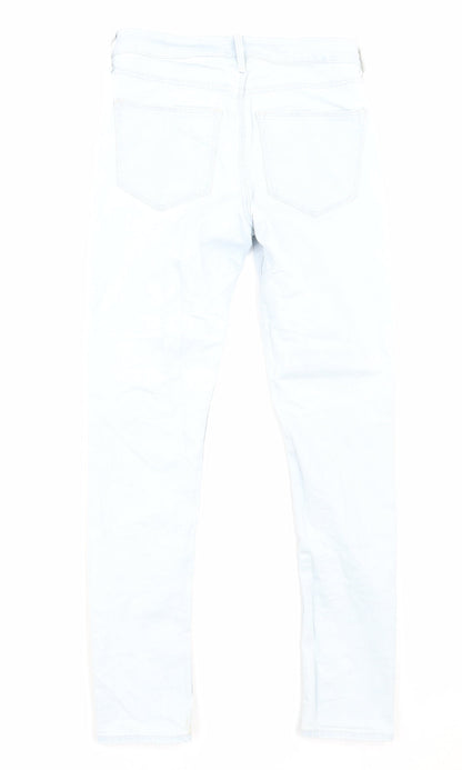 Womens UK Size 8 H&M Regular Fit Skinny Blue Jeans