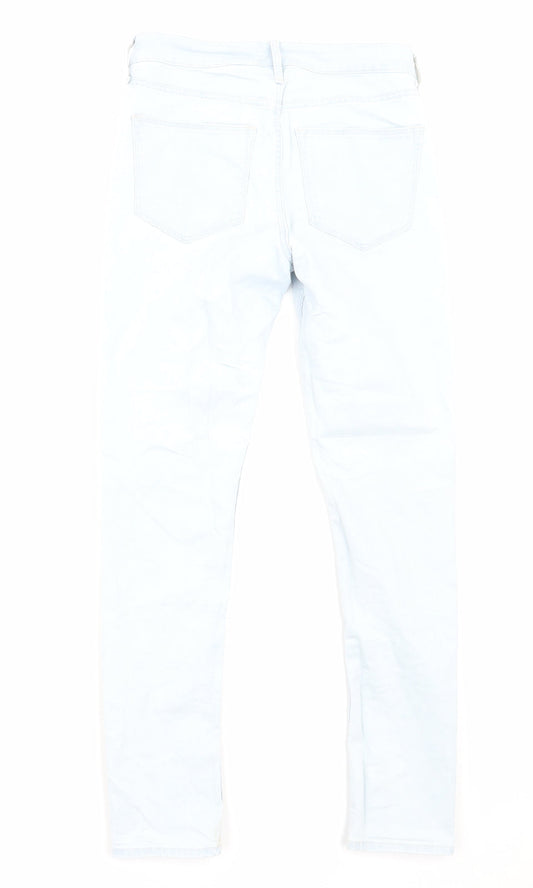 Womens UK Size 8 H&M Regular Fit Skinny Blue Jeans