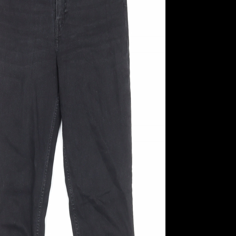 Zara Womens Black Cotton Skinny Jeans Size 8 Regular Zip