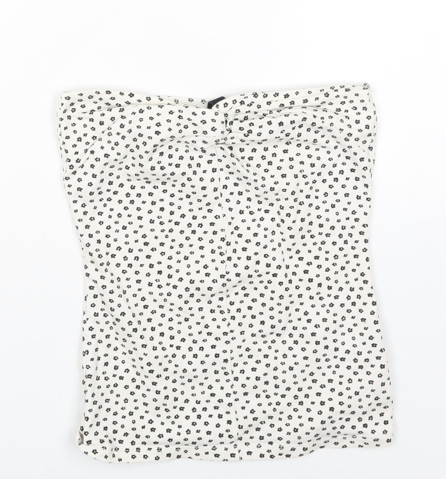 Womens UK Size 8 H&M White Basic Tank
