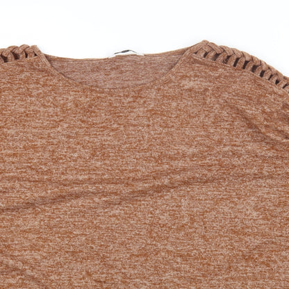 Womens UK Size 10 PEP&CO Orange Pullover Jumper