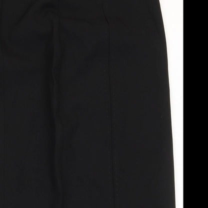 George Womens Black Polyester Straight & Pencil Skirt Size 10 Zip