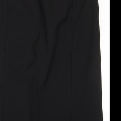 George Womens Black Polyester Straight & Pencil Skirt Size 10 Zip