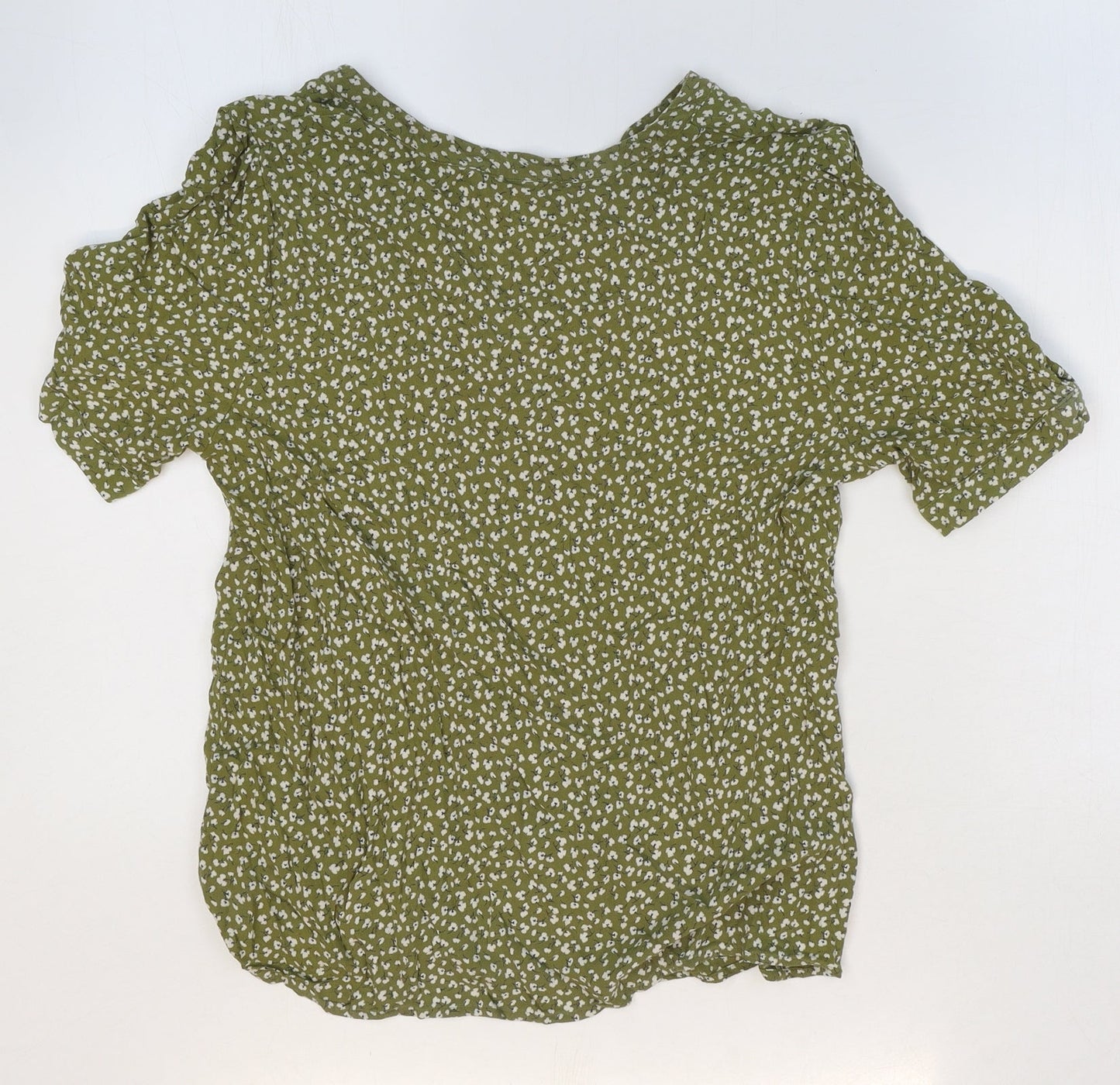 Womens UK Size 38 Spirit Green Basic Blouse