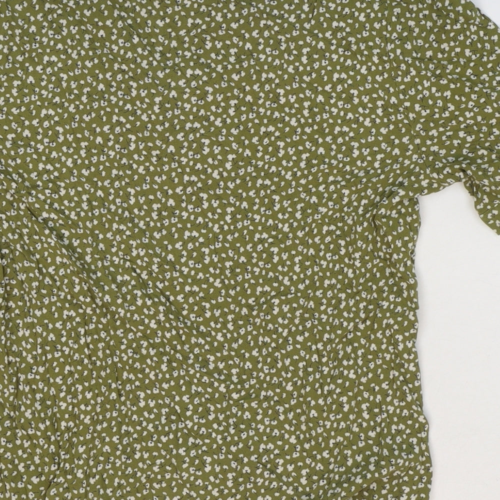Womens UK Size 38 Spirit Green Basic Blouse