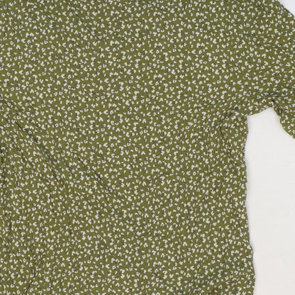 Womens UK Size 38 Spirit Green Basic Blouse