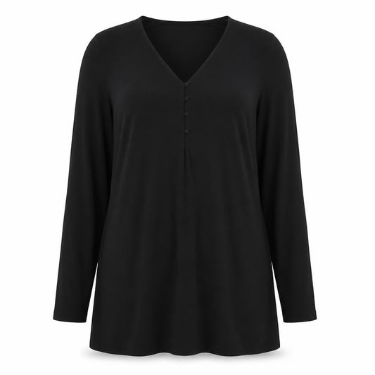 Womens UK Size 12 Mango Black Basic Blouse