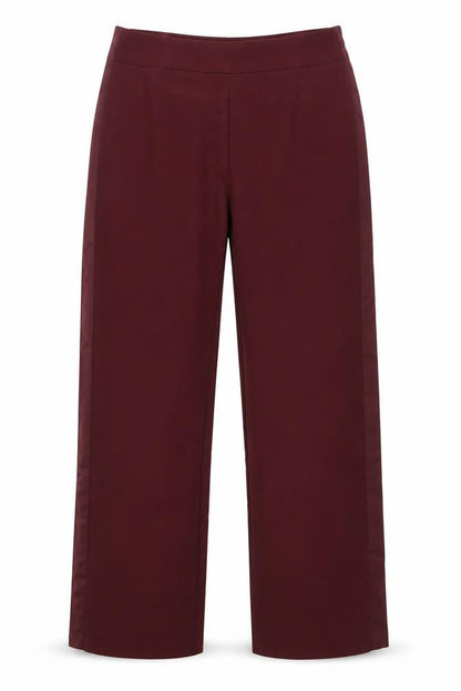 SalviaMori Womens Red Polyester Dress Pants Trousers Size 12 Regular Zip