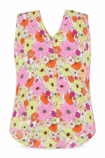 Womens UK Size 12 Marks and Spencer Orange Basic Tank