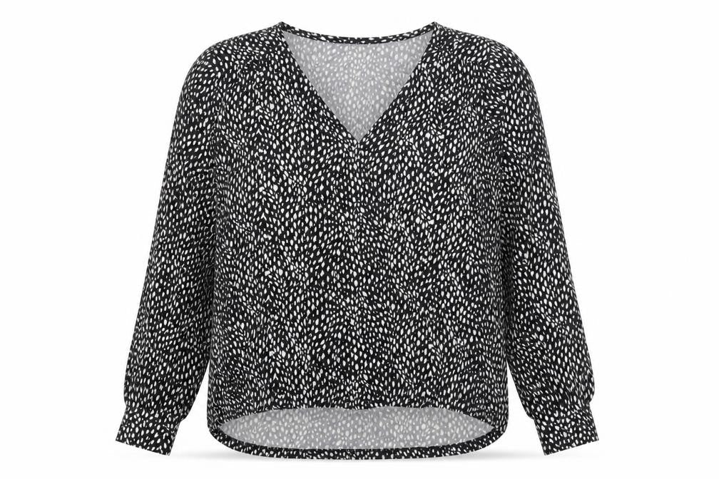 Womens UK Size S Oasis Black Basic Blouse