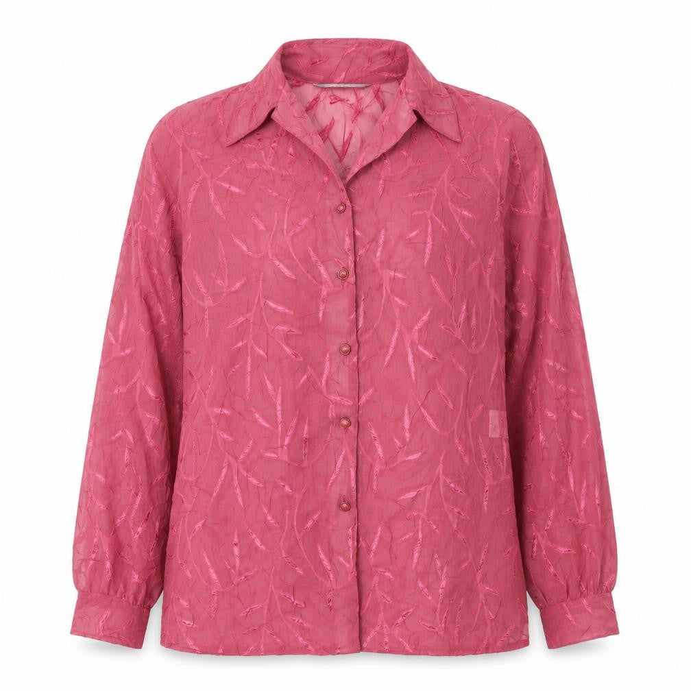Womens UK Size 12 The Pearl Collection Pink Basic Button-Up