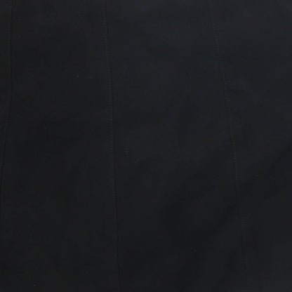 Divided Womens Black Polyester Mini Skirt Size 8 Snap