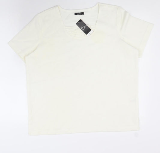 Womens UK Size M BM White Basic T-Shirt