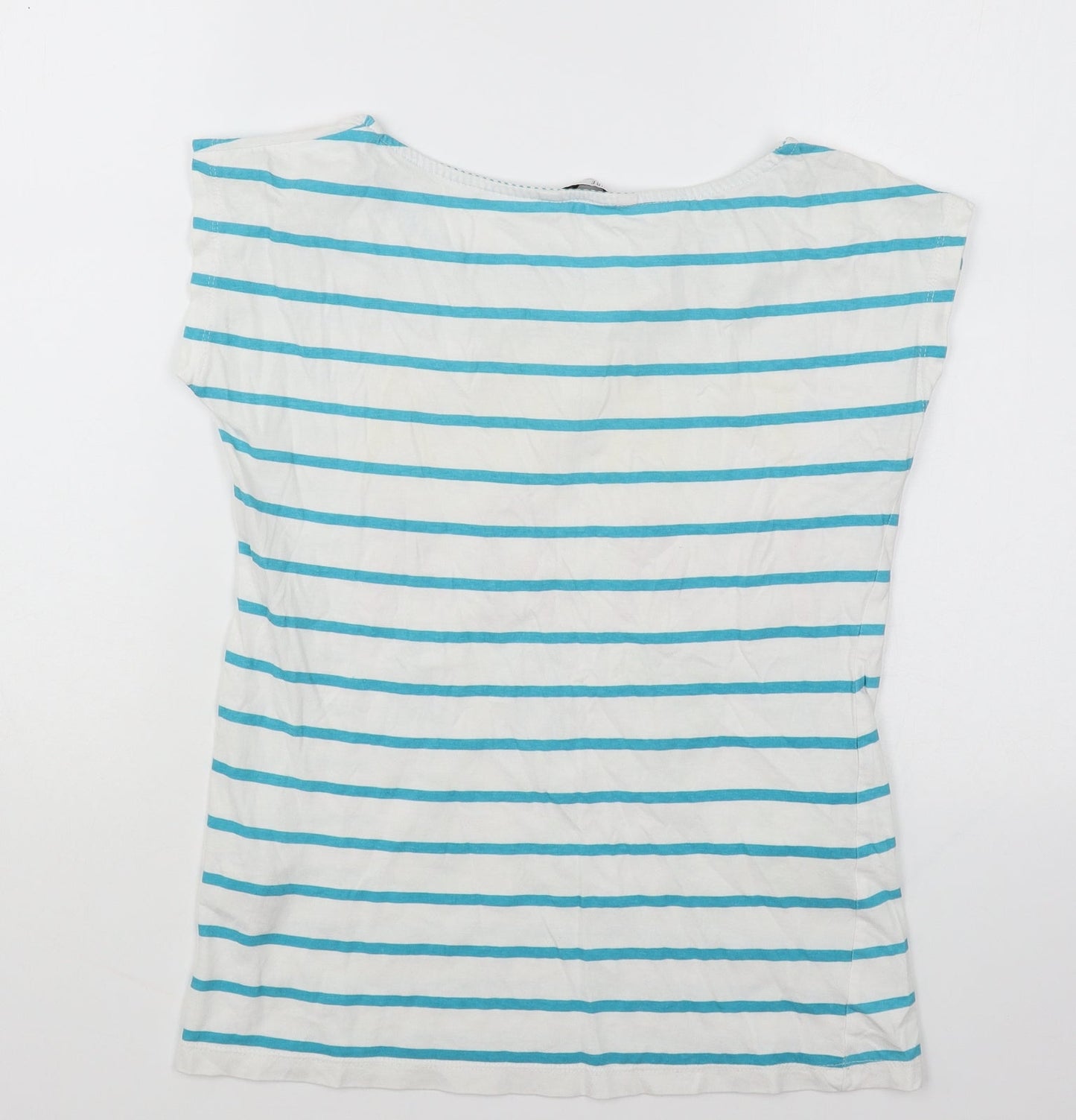 Womens UK Size XS House White Basic T-Shirt