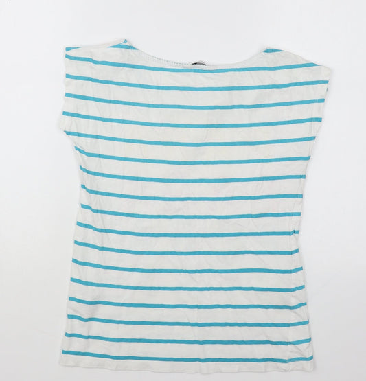 Womens UK Size XS House White Basic T-Shirt