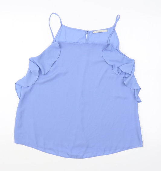 George Womens Blue Polyester Camisole Tank Size 12 Square Neck
