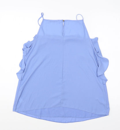 George Womens Blue Polyester Camisole Tank Size 12 Square Neck