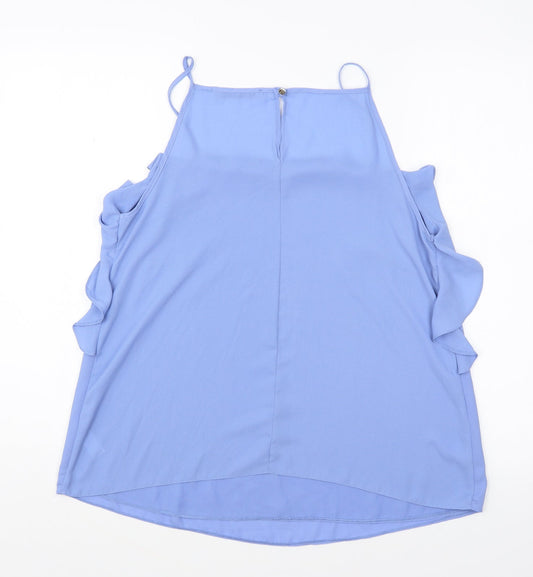 George Womens Blue Polyester Camisole Tank Size 12 Square Neck