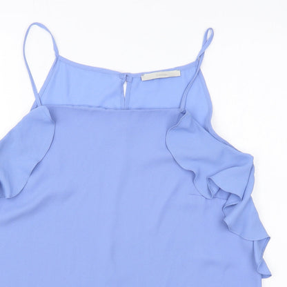 George Womens Blue Polyester Camisole Tank Size 12 Square Neck