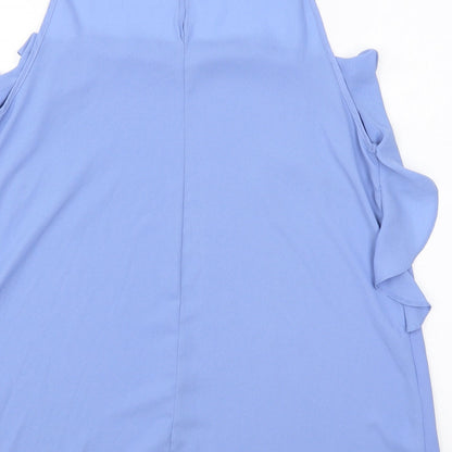 George Womens Blue Polyester Camisole Tank Size 12 Square Neck
