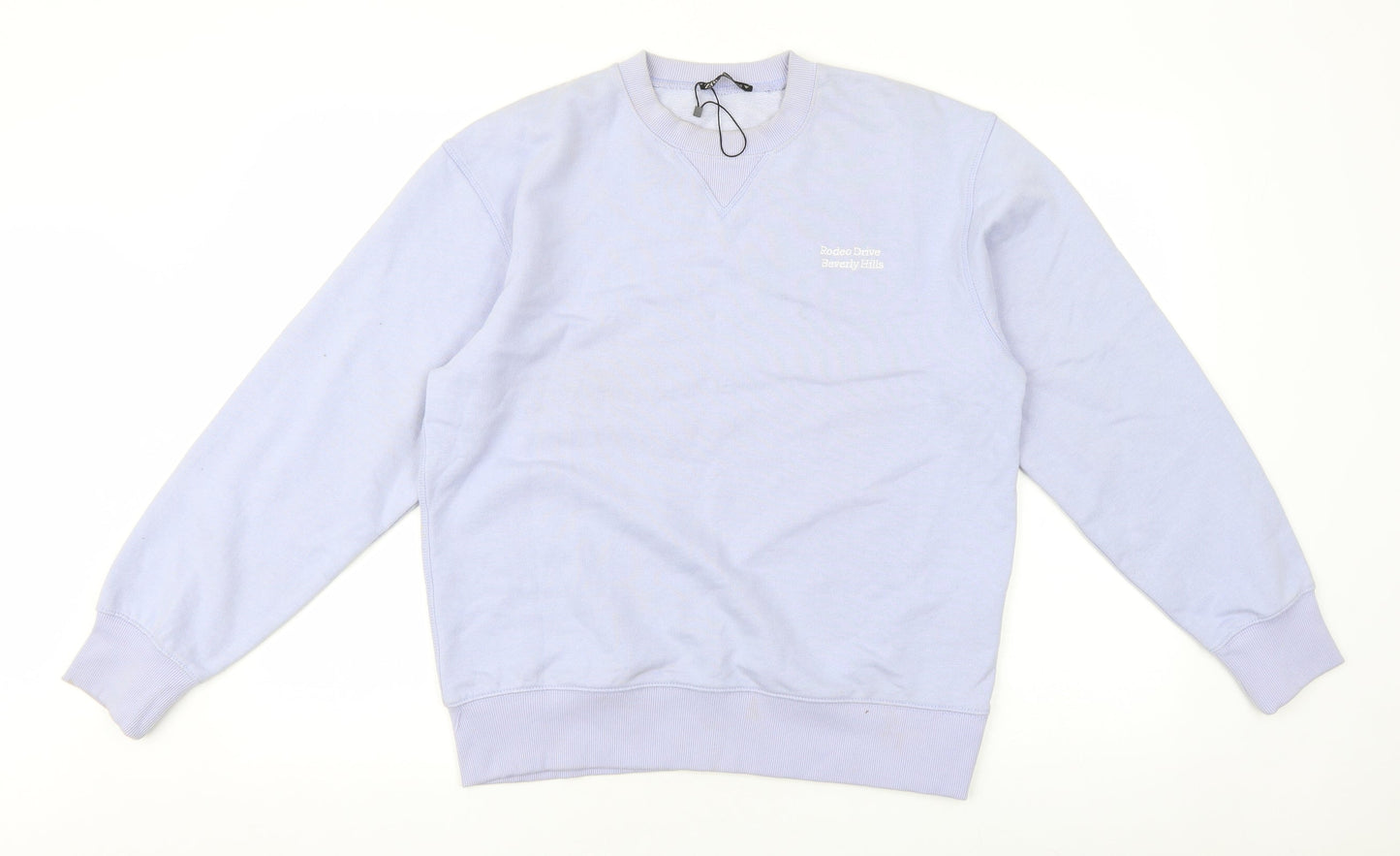 Zara Womens Purple Cotton Pullover Sweatshirt Size S Pullover - Rodeo Drive Beverly Hills