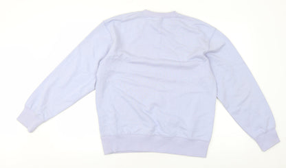 Zara Womens Purple Cotton Pullover Sweatshirt Size S Pullover - Rodeo Drive Beverly Hills