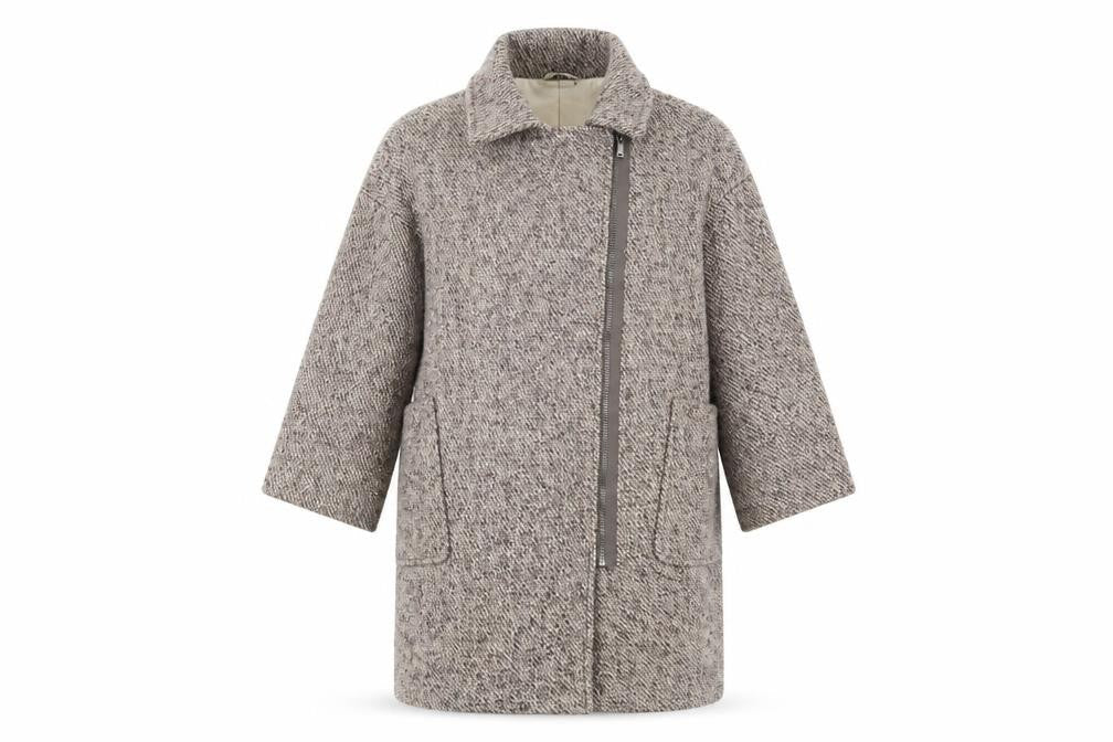 Womens UK Size S Zara Brown Overcoat