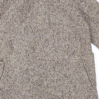 Womens UK Size S Zara Brown Overcoat