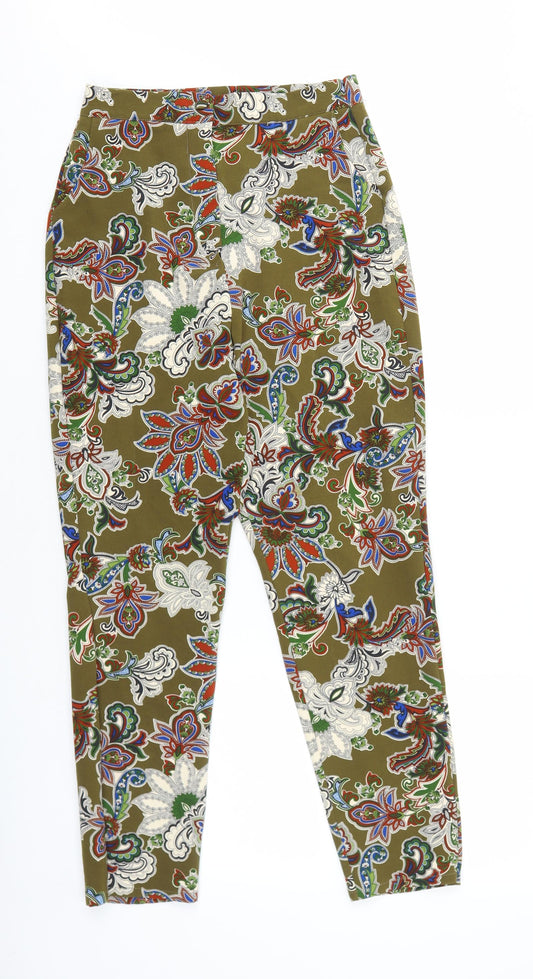 Womens UK Size L Love Regular Fit  Green Trousers