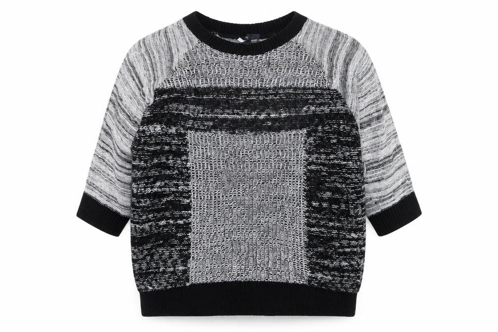 Womens UK Size M Sparkle & Fade Grey Pullover Jumper