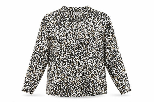 Womens UK Size L Alexara Brown Basic Blouse