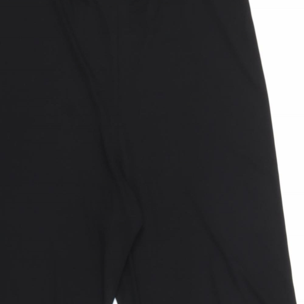 Womens UK Size 14 Berkertex Relaxed Fit Capri Black Trousers