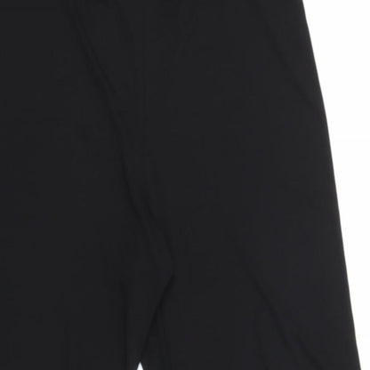 Womens UK Size 14 Berkertex Relaxed Fit Capri Black Trousers