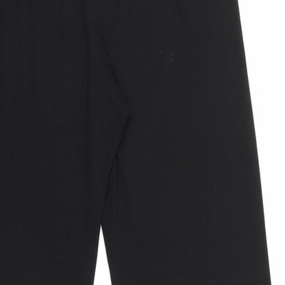Womens UK Size 14 Berkertex Relaxed Fit Capri Black Trousers
