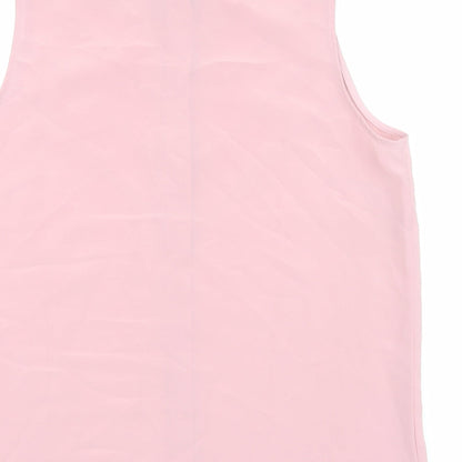 Classics Womens Pink Polyester Basic Tank Size 18 V-Neck