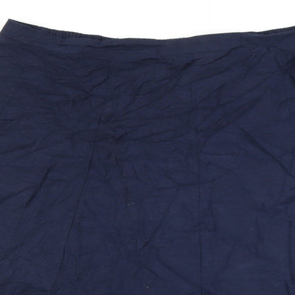 Anthology Womens Blue Cotton Flare Skirt Size 42