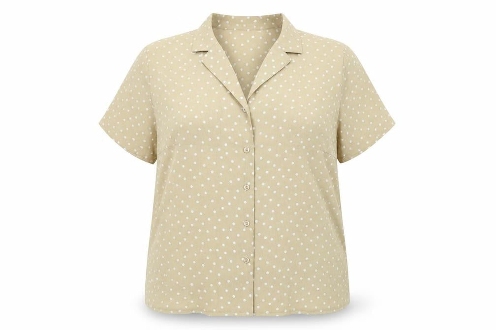 Womens UK Size 20 LUCIA Beige Basic Button-Up
