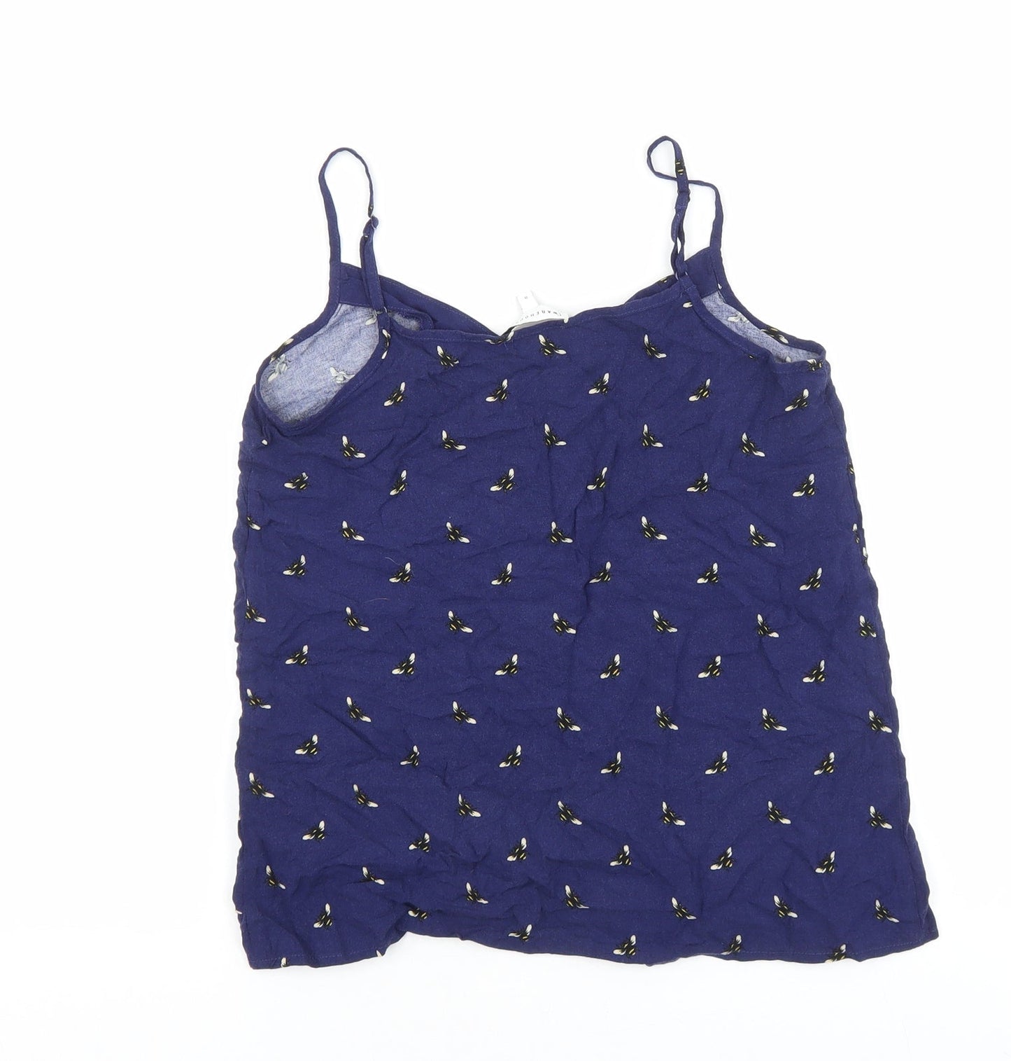 Womens UK Size 8 Warehouse Blue Basic Tank