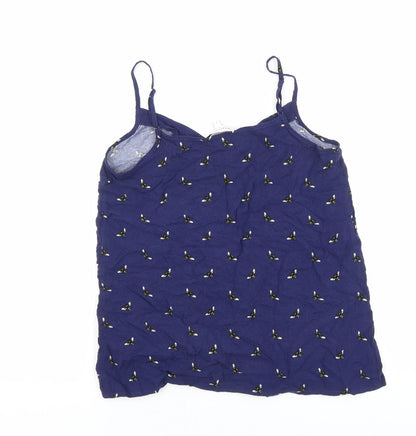 Womens UK Size 8 Warehouse Blue Basic Tank