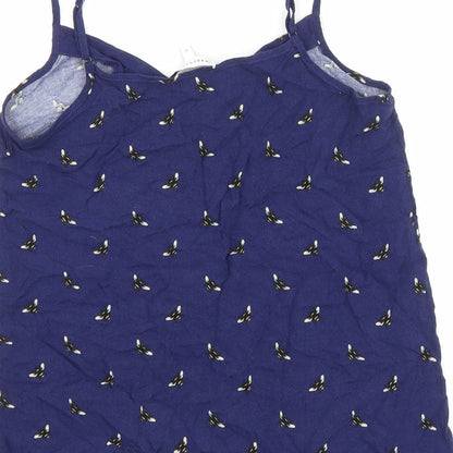 Womens UK Size 8 Warehouse Blue Basic Tank