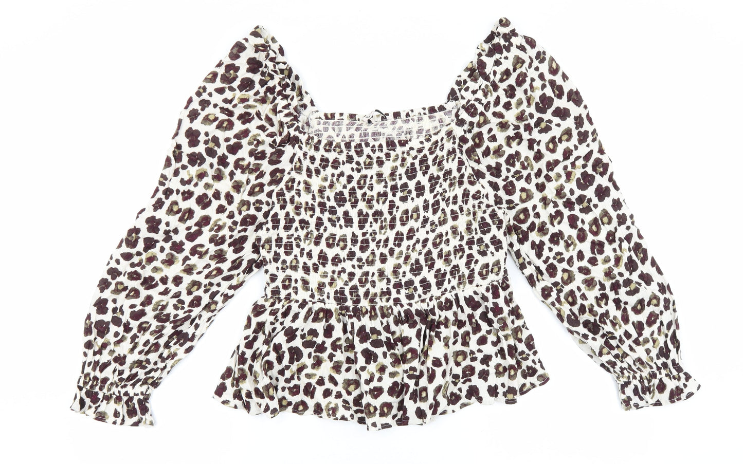 Womens UK Size 14 F&F Brown Basic Blouse