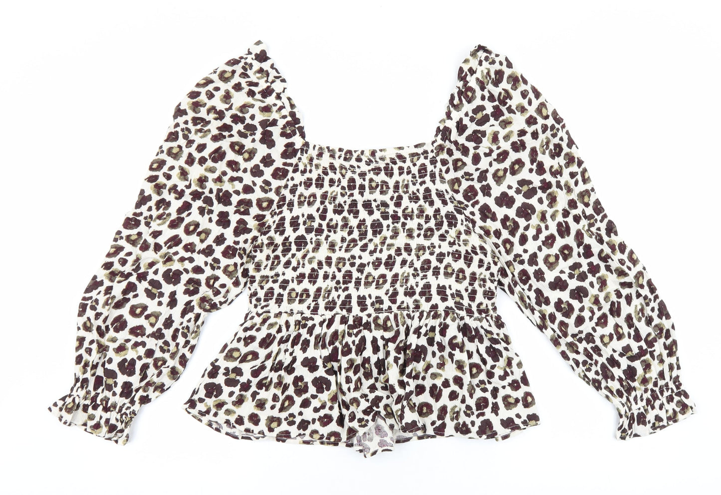 Womens UK Size 14 F&F Brown Basic Blouse