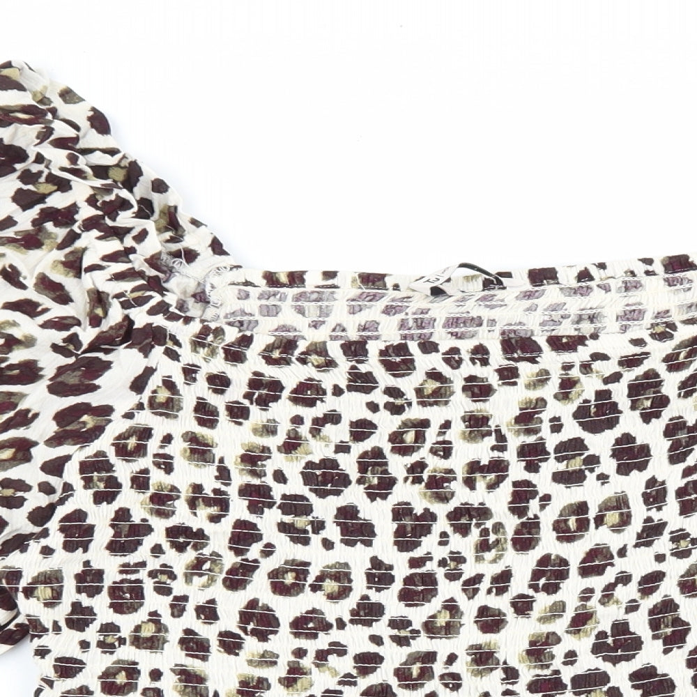 Womens UK Size 14 F&F Brown Basic Blouse