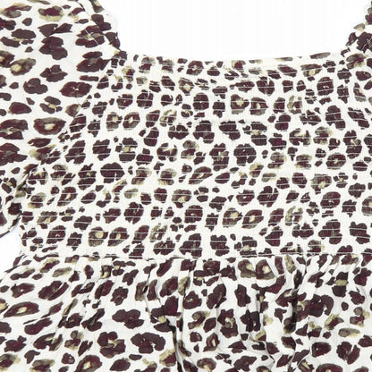 Womens UK Size 14 F&F Brown Basic Blouse